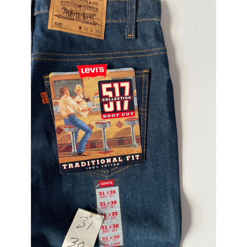 通販 人気】 517 Levi's 90s デッドストック 赤文字 デニム/ジーンズ