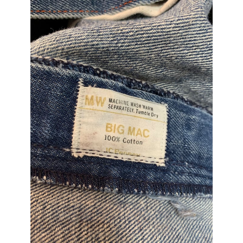 ▪️70’s【BIG MAC】DENIM PANTS Vintage 1970's One Wash Big Mac Denim Carpenter Jeans – La Lovely