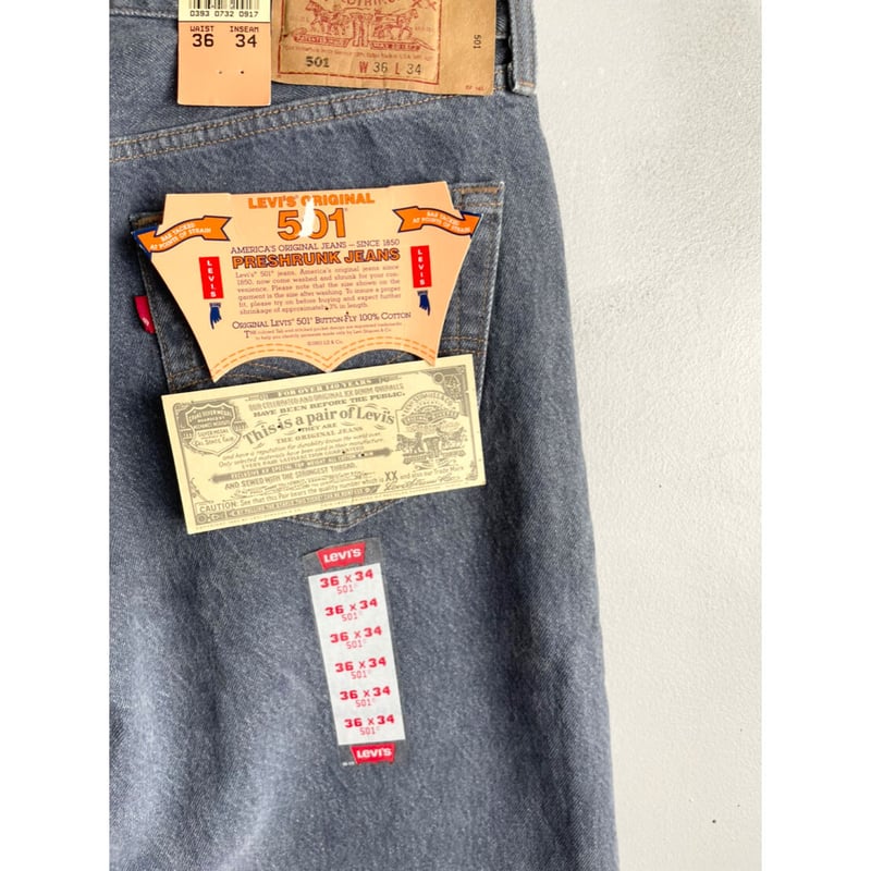 Levi's 501 プレシュランクデニム 36 x 32 Levi 501 Jeans Men's New Size 36