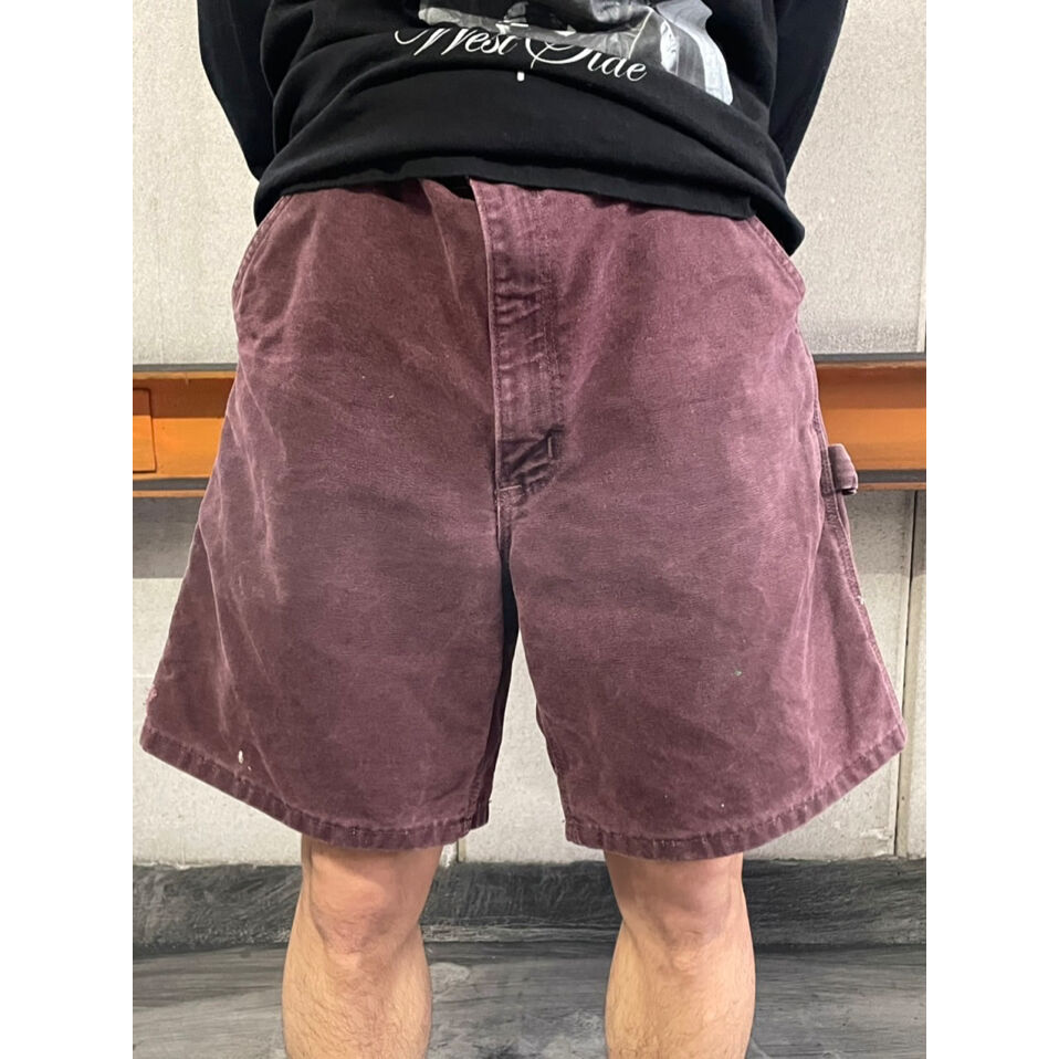 99年製 carhartt vtg ダック ショーツ ブラウン USA製 USA製 カーハート ダックペインターショーツ ブラウン 表記(W36