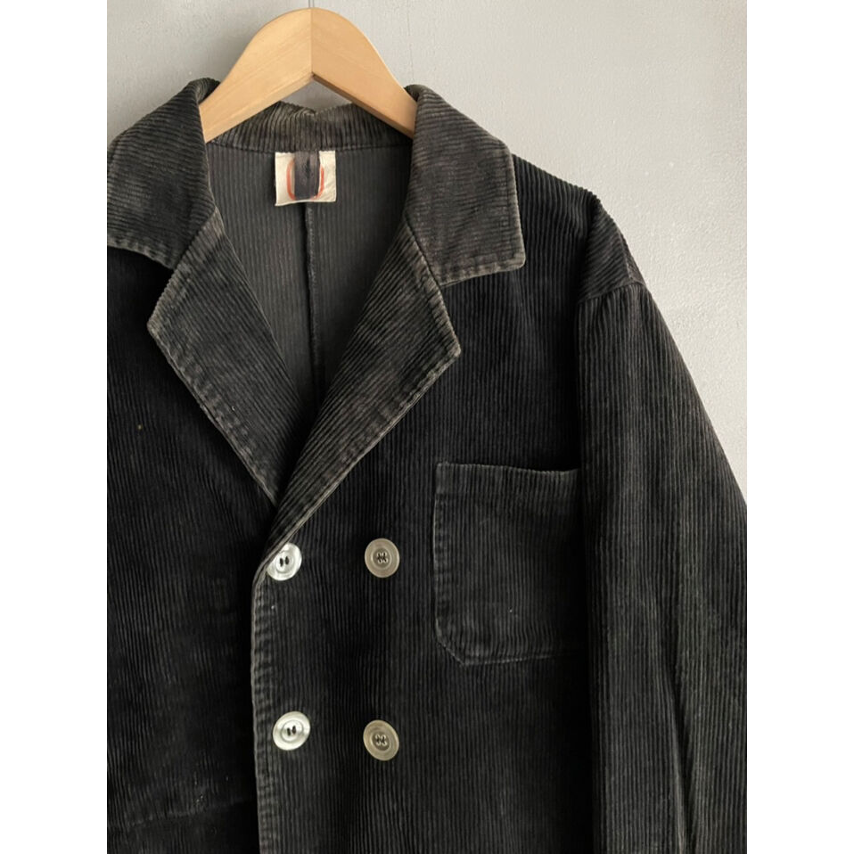 80s EIKO DOUBLE BREASTED CORDUROY WORK JACKET 🇩