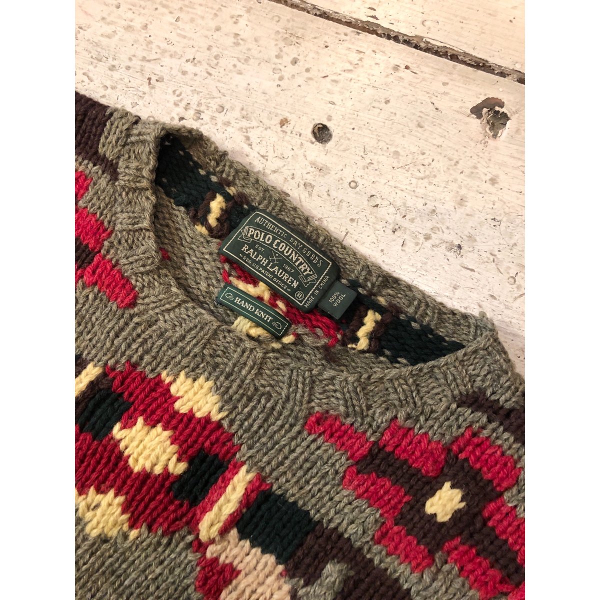 80s Ralph Lauren POLO COUNTRY HAND KNIT Size XL 80s Ralph Lauren POLO COUNTRY HAND KNIT Size XL