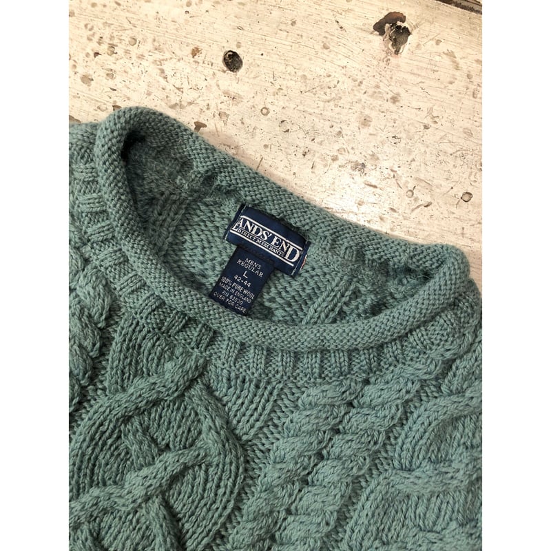90s LANDS' END FISHERMAN KNIT MADE IN ENGLAND 🇬 90s LANDS' END FISHERMAN KNIT MADE IN ENGLAND 🇬
