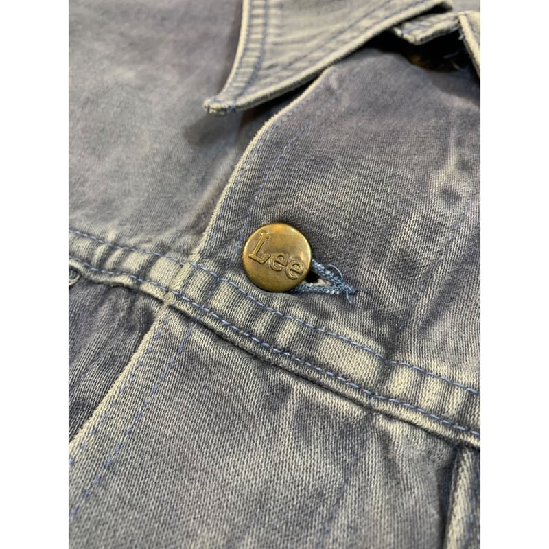 激レア　Lee　70s　アメリカ製　モールスキンコットンジャケット　グリーン 1970's Lee Moleskin Trucker Jacket 70年代 リー モールスキン