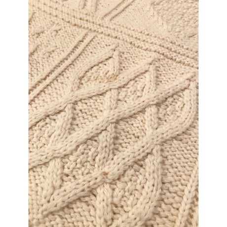 80s COUNTRY CLUB MOCK NECK FISHERMAN KNIT MADE IN IRELAND 🇮🇪 Size XL程