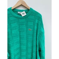 70s LACOSTE "DEAD STOCK"COTTON KNIT MADE IN FRANCE 🇫🇷 Size XL