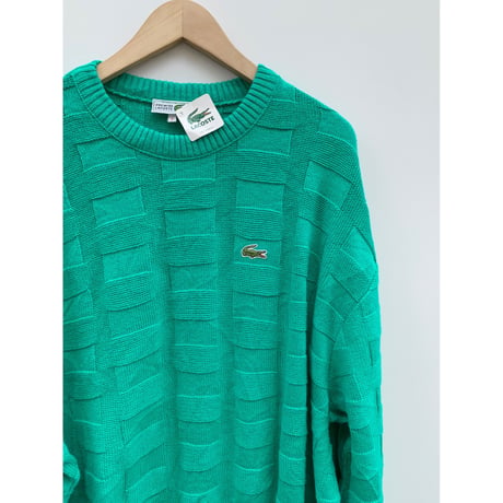 70s LACOSTE "DEAD STOCK"COTTON KNIT MADE IN FRANCE 🇫🇷 Size XL