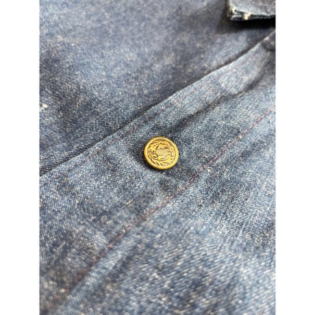 70s KEY "IMPERIAL" DENIM COVERALL Size 42