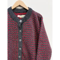 80s L.L.Bean "BIRDS EYE" WOOL CARDIGAN MADE IN NORWAY 🇳🇴 Size Ladies M
