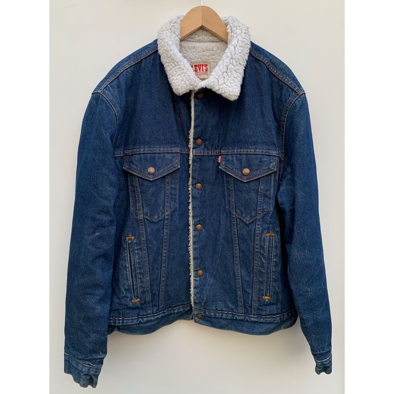 80s Levi's 70608 DENIM BOA JACKET MADE IN USA 🇺
