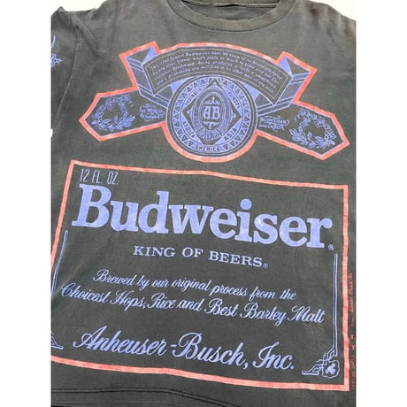 90s "Budweiser" PRINT Tee Size XL程