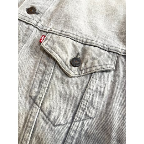 〜90s Levi’s 70507 "CHEMICAL WASH "GRAY DENIM JACKET MADE IN USA 🇺🇸 Size S