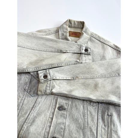〜90s Levi’s 70507 "CHEMICAL WASH "GRAY DENIM JACKET MADE IN USA 🇺🇸 Size S