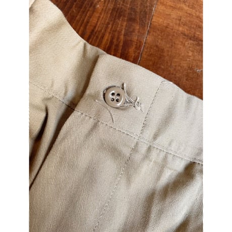 60s "DEADSTOCK" KHAKI WORK PANTS W34L31