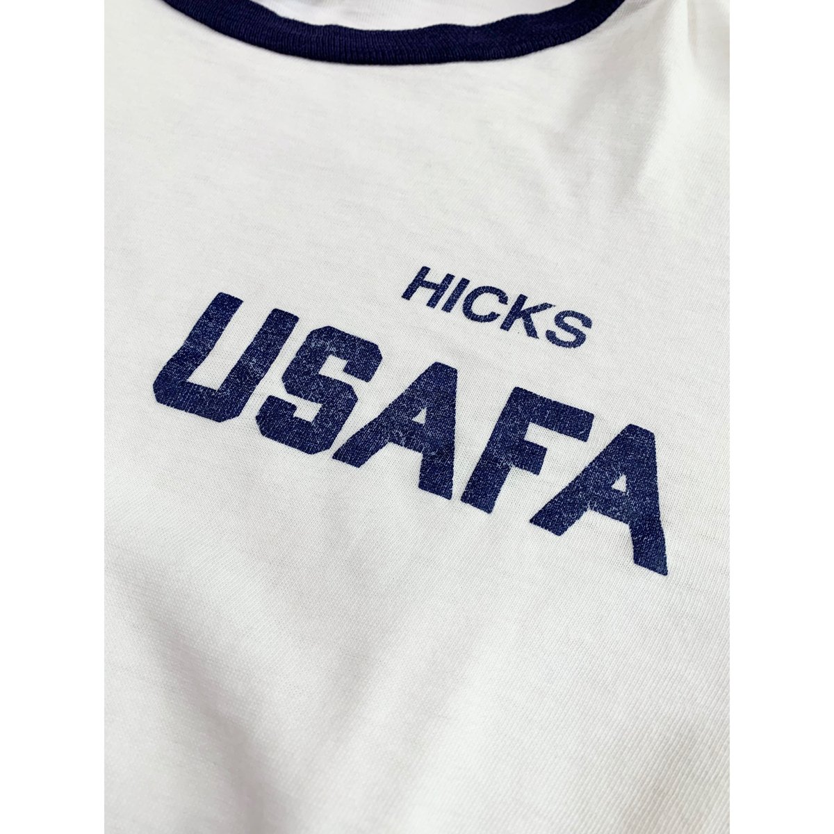 【最安値】80s usa製 champion usafa リンガーt バータグ champion チャンピオン80s USAFA リンガーT - メルカリ
