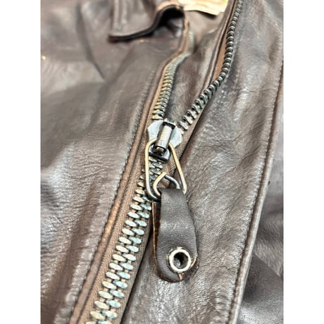 80s BANANA REPUBLIC "A-2 TYPE" LEATHER JACKET Size 42
