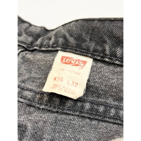 90s Levi’s 550 BLACK DENIM PANTS MADE IN USA 🇺🇸 Size W36L32→W35L30