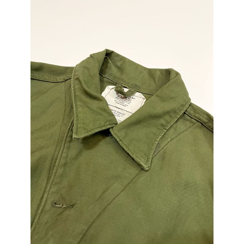 80s us.army オールインワン リメイク ジャケット 80s 米軍 U.S.ARMY コットンサテン カバーオール オールインワン