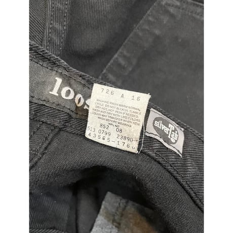 90s Levi’s SILVERTAB "LOOSE" BLACK DENIM MADE IN USA 🇺🇸 Size W32L34