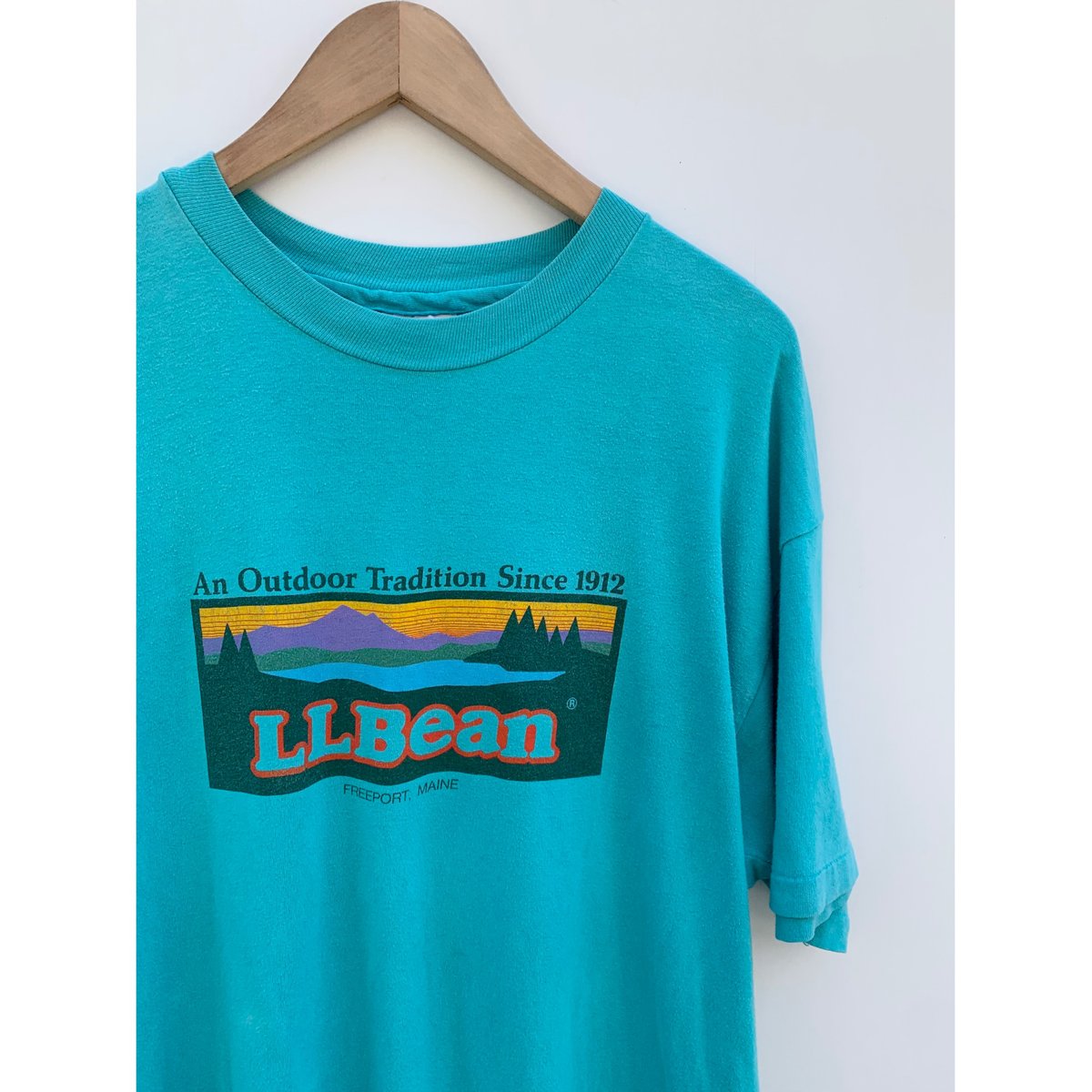 80s L.L.Bean PRINT Tee MADE IN USA 🇺🇸 Size L | 80s L.L.Bean PRINT Tee MADE IN USA 🇺🇸 Size L |