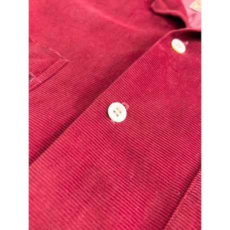 50s McGREGOR CORDUROY OPEN COLLAR SHIRT MADE IN USA 🇺🇸 Size 16