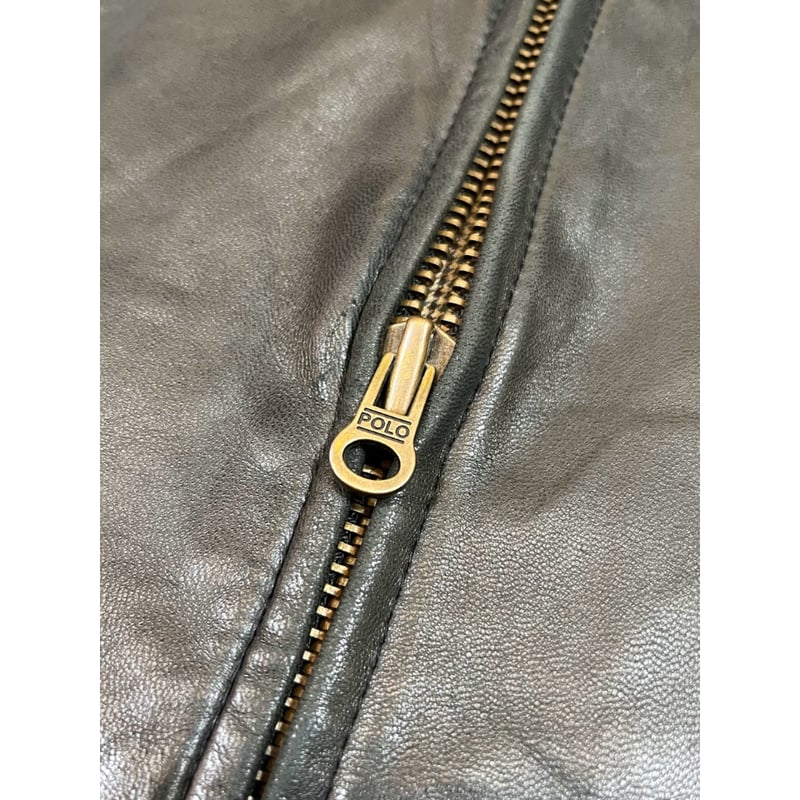 90s Ralph Lauren LEATHER JACKET Size XL | KORDS