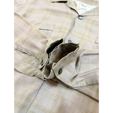 60s CAMPUS OPEN COLLAR SHIRT MADE IN USA 🇺🇸 Size M