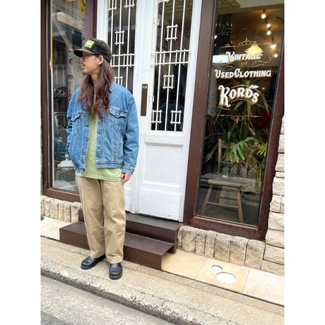 60s US ARMY KHAKI TROUSERS Size W36L33→W33L29