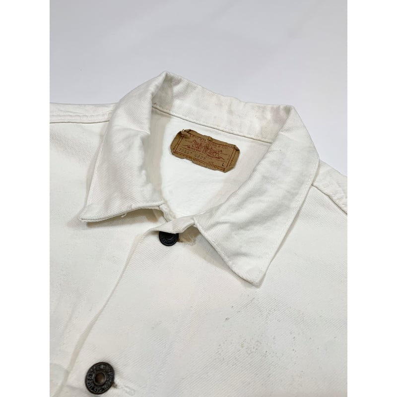 80s Levi's 70507 WHITE DENIM JACKET MADE IN USA 80s Levi's 70507 WHITE DENIM JACKET MADE IN USA