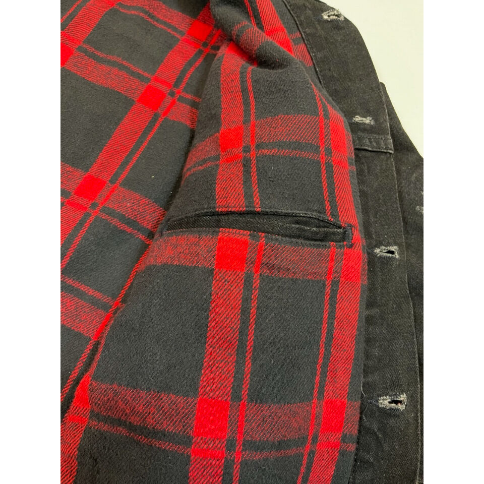 90s Levi's 70427 FLANNEL LINED BLACK DENIM JACK 90s Levi's 70427 FLANNEL LINED BLACK DENIM JACK