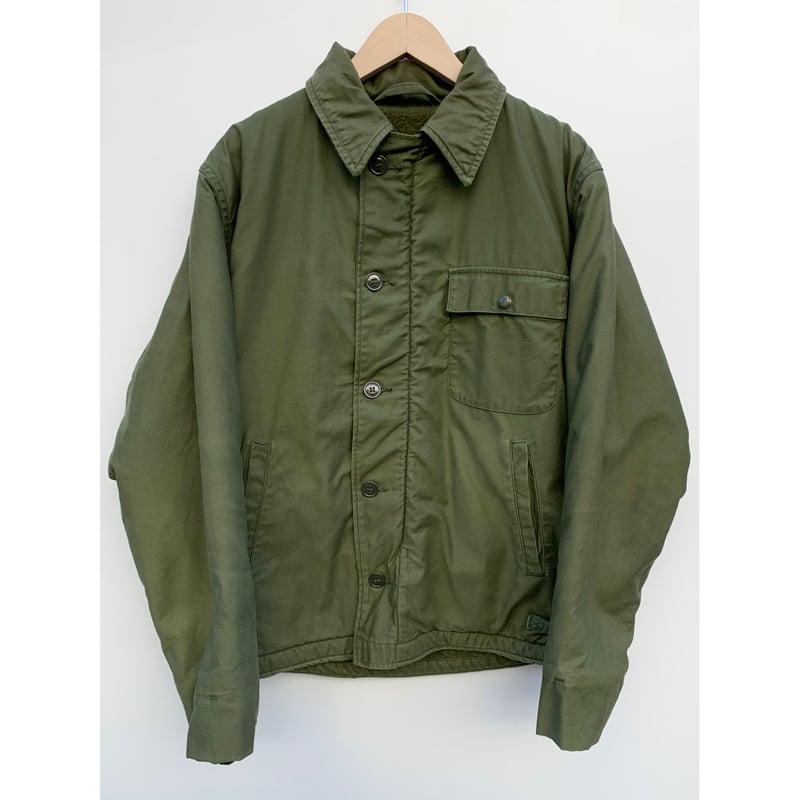 70s US NAVY A-2DECK JACKET 