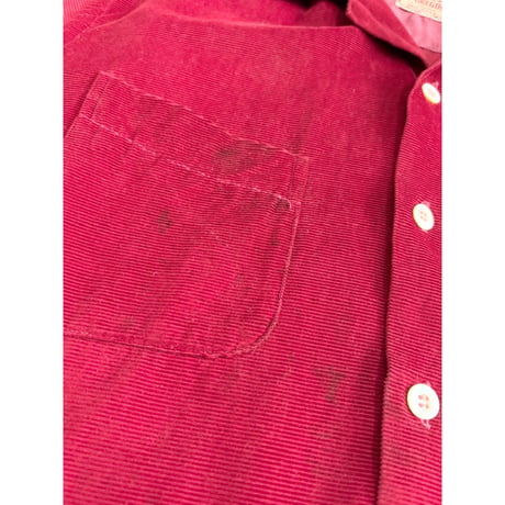 50s McGREGOR CORDUROY OPEN COLLAR SHIRT MADE IN USA 🇺🇸 Size 16
