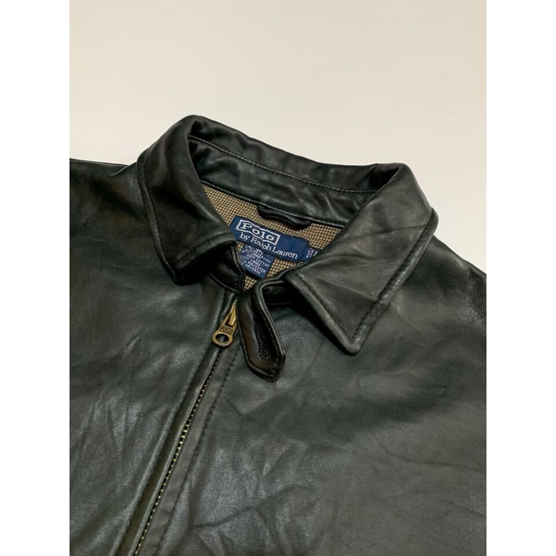 90s Ralph Lauren LEATHER JACKET Size L | KORDS