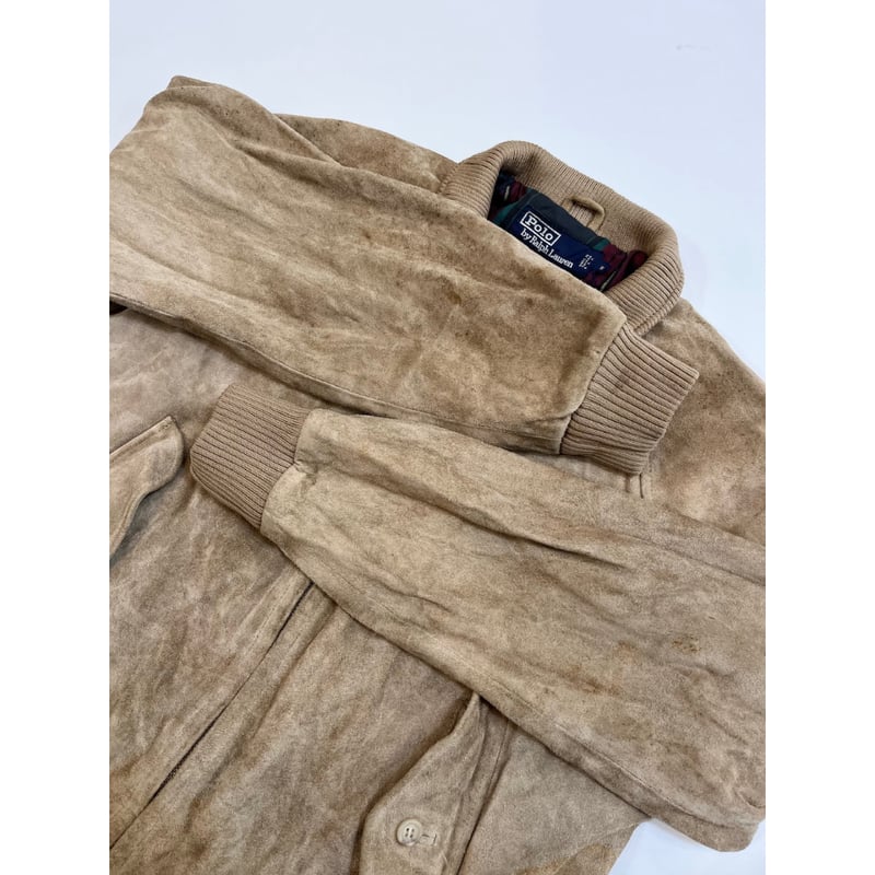 80〜90s Ralph Lauren SUEDE HARRINGTON JACKET Siz