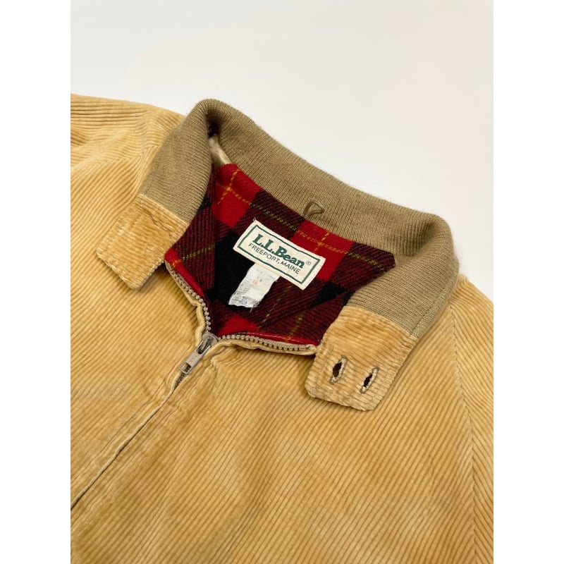 80s L.L.Bean CORDUROY HARRINGTON JACKET Size 46