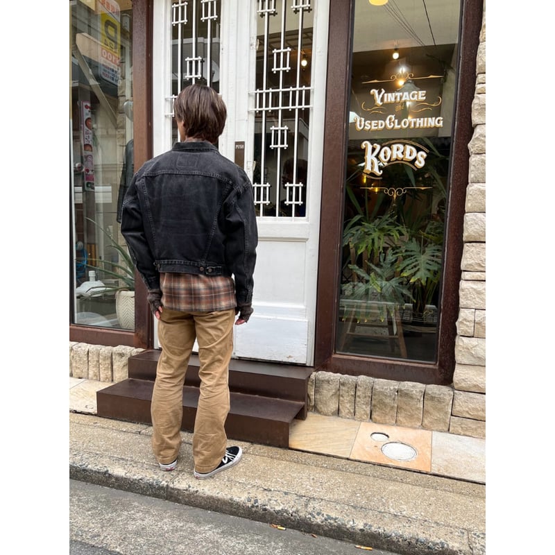 90s Levi's 57598 BLACK DENIM JACKET MADE IN USA