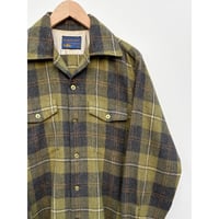 70s ARROW WOOL OPEN COLLAR SHIRT Size M