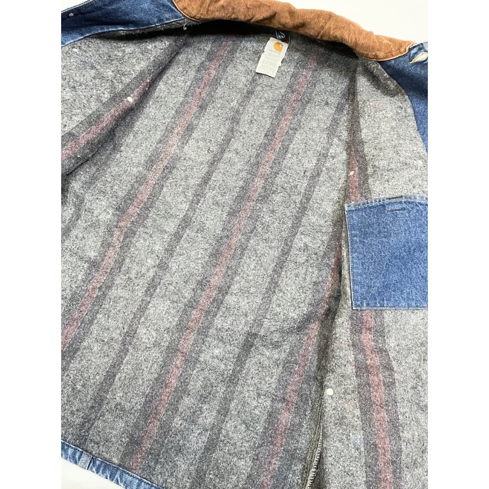 定番 XL Carhartt Denim Chore Coat カーハート XL 90s Carhartt Denim Blanket Lined Chore Coat – Flying