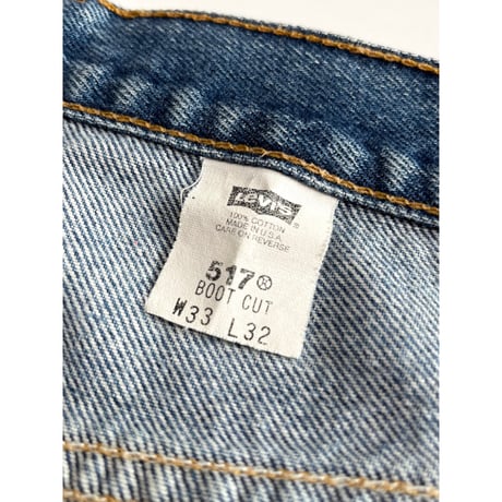 00s Levi’s 517 BOOT CUT DENIM MADE IN USA🇺🇸 Size W33L22→W33L31.5