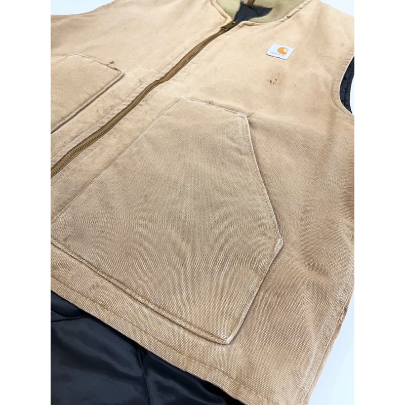 80's 腰ゴム USA製CARHARTT / DUCK VEST Lサイズ CARHARTT DUCK VEST BLACK 腰ゴムモデル | CEREAL（シリアル）