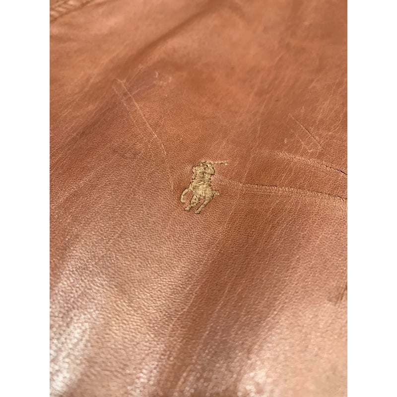 90s Ralph Lauren LEATHER JACKET Size XXL | KORDS