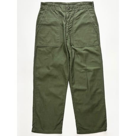 60s US ARMY OG-107 COTTON SATEEN BAKER PANTS Size W34L29→W33L28