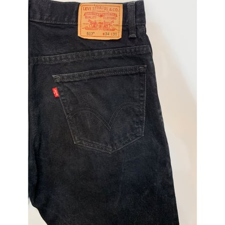 00s Levi’s 517 BLACK DENIM PANTS Size W34L30