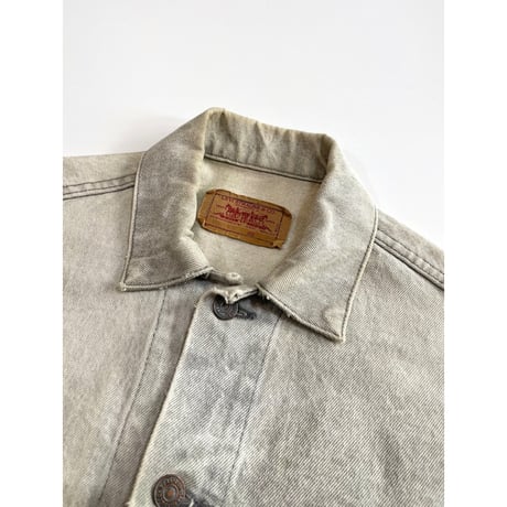 〜90s Levi’s 70507 "CHEMICAL WASH "GRAY DENIM JACKET MADE IN USA 🇺🇸 Size S