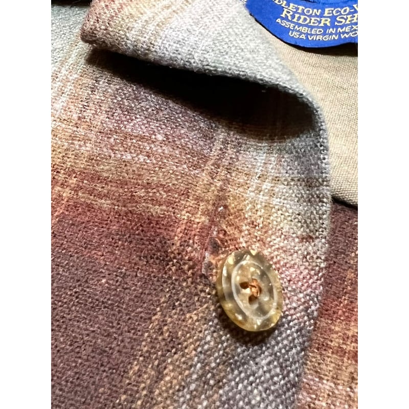 メルカラーPENDELTON\"WOOL RIDER SHIRT 90〜00s PENDELTON WOOL RIDER SHIRT Size M | KORDS