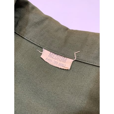 60s US ARMY "1st MODEL" OG107 UTILITY SHIRT Size MEDIUM