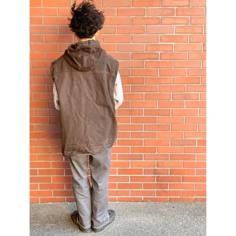 00s carhartt DUCK VEST HOODIE Size XXL
