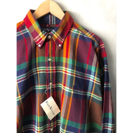 90s "DEADSTOCK" Ralph Lauren B/D SHIRT Size L