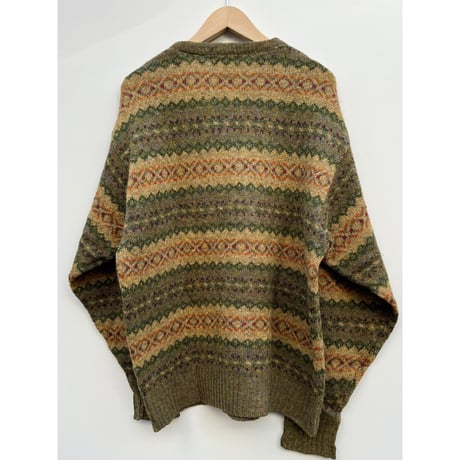 80s L.L.Bean WOOL KNIT MADE IN SCOTLAND🏴󠁧󠁢󠁳󠁣󠁴󠁿 Size L