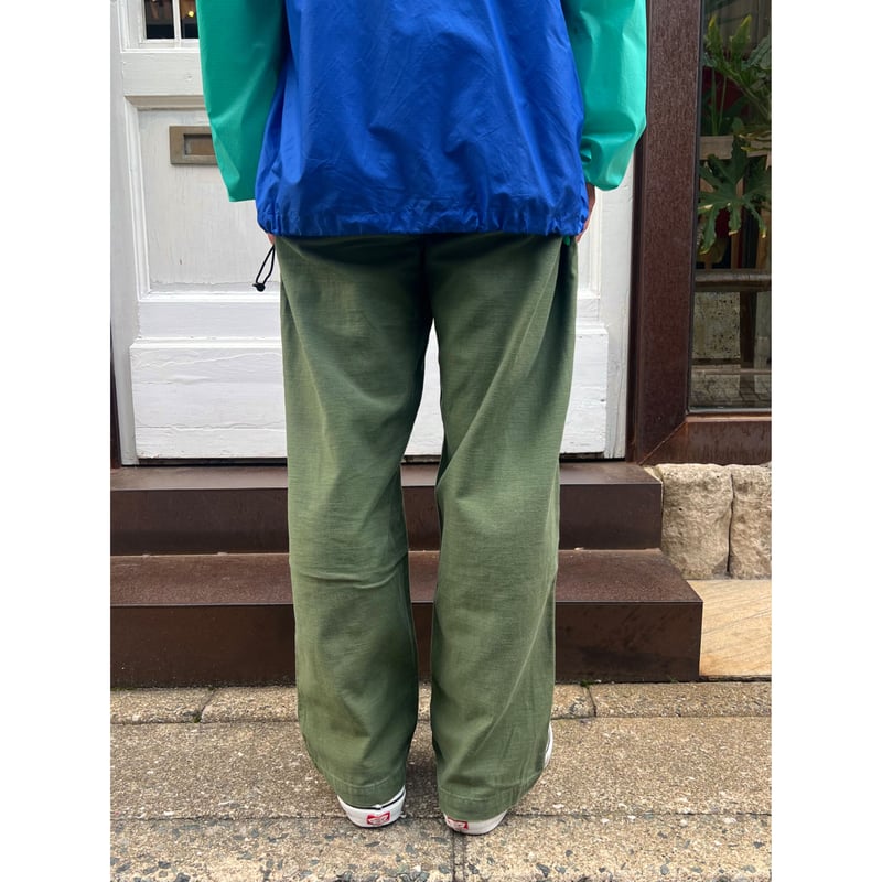 70s US ARMY OG-107 COTTON SATEEN BAKER PANTS Si